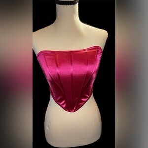 SHEIN Pink Satin Skirt